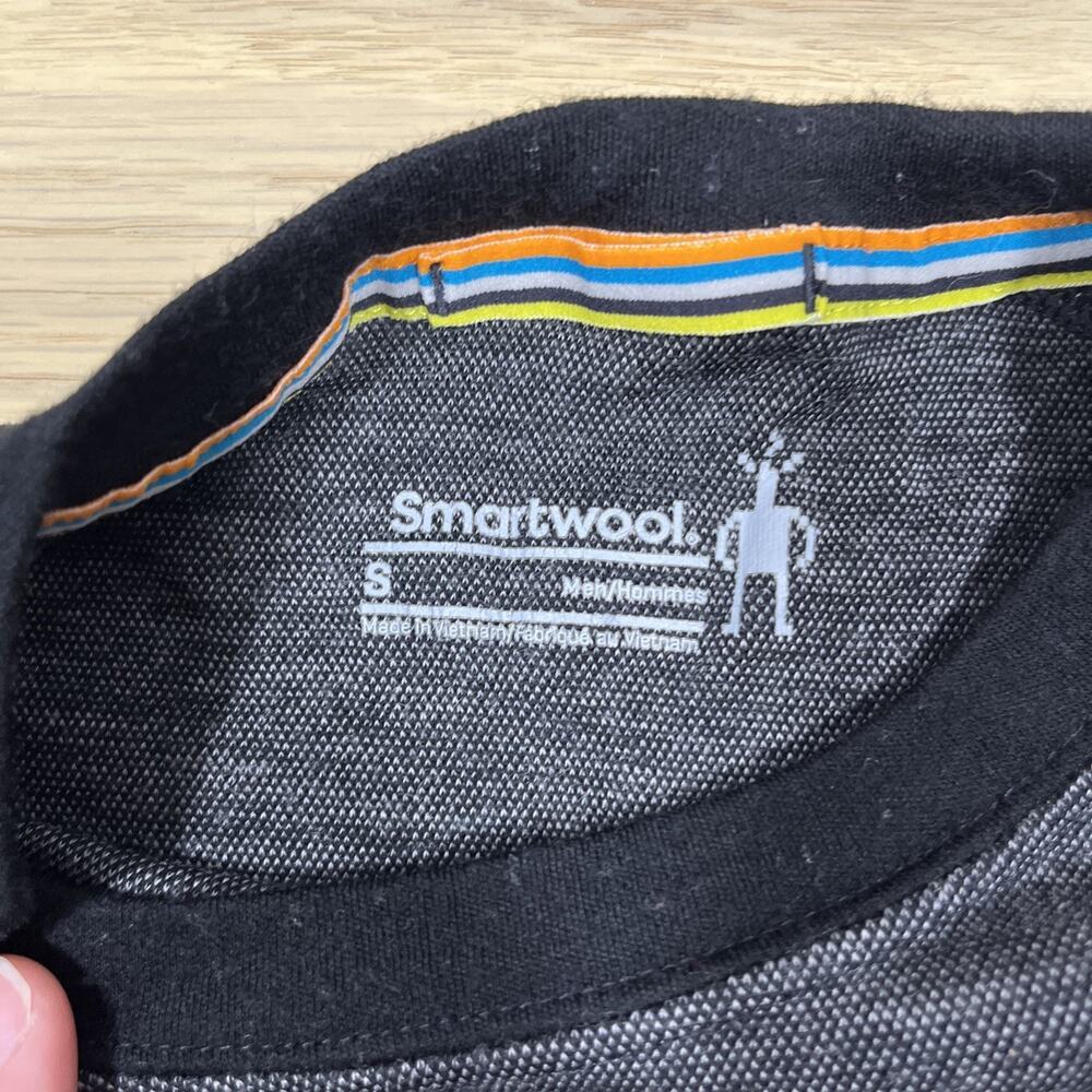 Smartwool Shirt Mens S Gray All Seaons Merino Wool Knit Base Layer Long Sleeve - Picture 8 of 11